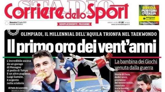 L'apertura del Corriere dello Sport con le parole di Nedved: "CR7 resta alla Juve"