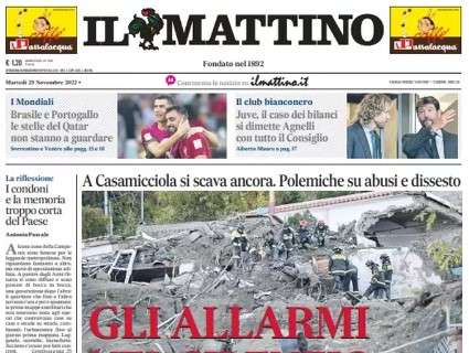 Il Mattino: "Juve, il caso dei bilanci. Si dimette Agnelli con tutto il consiglio"