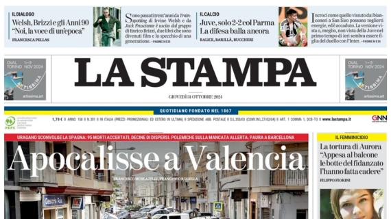 La Stampa: "Juventus, solo 2-2 col Parma e la difesa balla ancora"