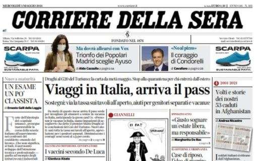 Corriere della Sera: "Mourinho: 'Daje Roma'. Ritorna lo Special One"