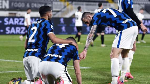 FOTO - Lo Spezia ferma l'Inter sull'1-1, Farias e Perisic in gol: le migliori immagini della sfida