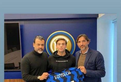 UFFICIALE: il figlio di Daniel Fonseca ha rinnovato con l'Inter, contratto fino al 2023