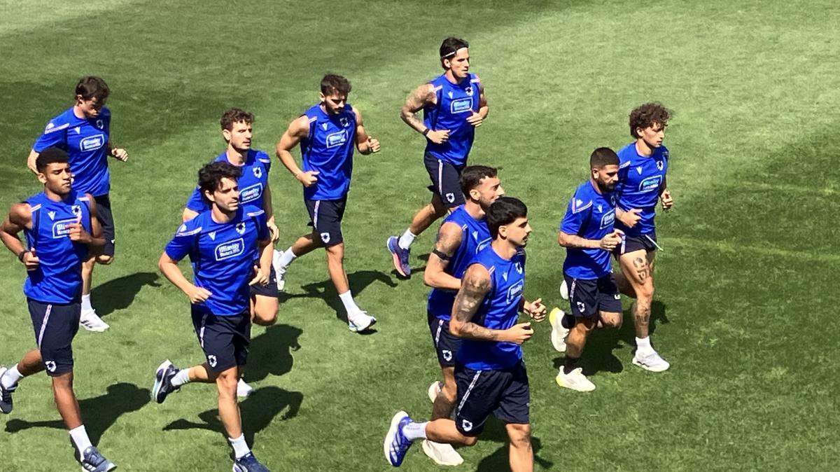 Sampdoria, scarico mattutino a Temù: in gruppo anche Lauritsen e Ravanelli