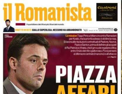 Il Romanista sui giallorossi: "Piazza Affari"