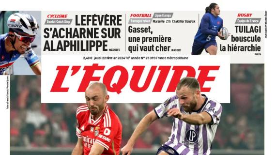 L'Equipe titola così in prima pagina sul Tolosa in Europa League: "Sete di exploit"