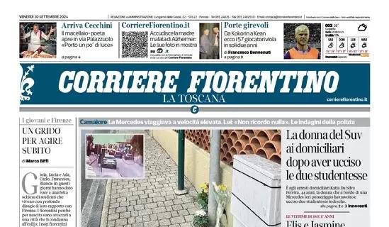 Il Corriere Fiorentino titola: "Stadio Franchi, la Fiorentina non trasloca"