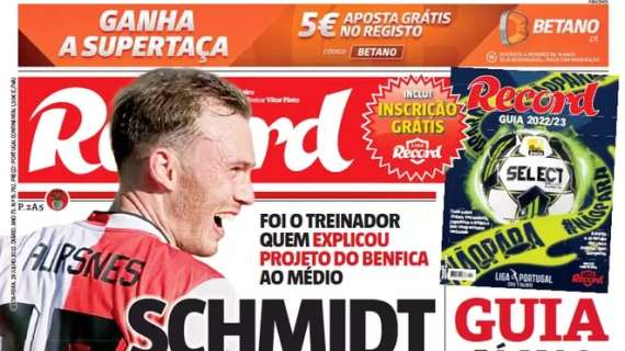 Le aperture portoghesi - Benfica, Schmidt convince Aursnes. Porto, Marchesin va al Celta