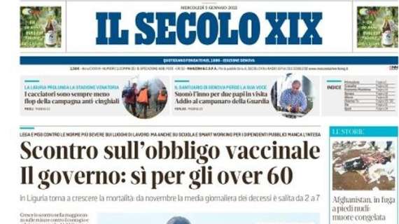 Il Secolo XIX: "Serie A ostaggio del virus: nei club 92 contagiati, a rischio almeno tre match"