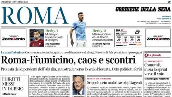 Corriere di Roma: "Milinkovic-Savic e Luis Alberto casi Lazio. Mkhitaryan c'è, Pellegrini no"