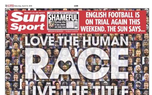 The Sun scende in campo contro il razzismo: "Love the human race"
