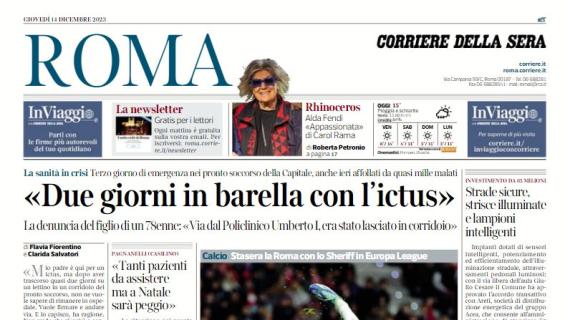 Il Corriere di Roma: "Champions, Lazio ko e seconda: gli ottavi saranno proibitivi"