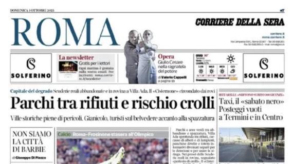 Corriere della Sera-Roma: "Lazio ko, è il quarto. Sarri sotto accusa come Mourinho"