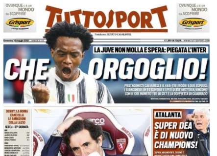 L'apertura di Tuttosport su Juventus e Torino: "Che orgoglio! Che vergogna!"