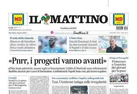 Il Mattino sul Napoli: "Rinnovo di Osimhen, altro vertice in ritiro. DeLa vuole chiudere"