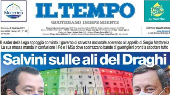 Il Tempo in taglio basso: "La Roma gioca ma non segna e la Juve ringrazia"