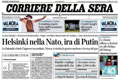 Il Corriere della Sera sullo scudetto: "Inter, l'ultima missione"