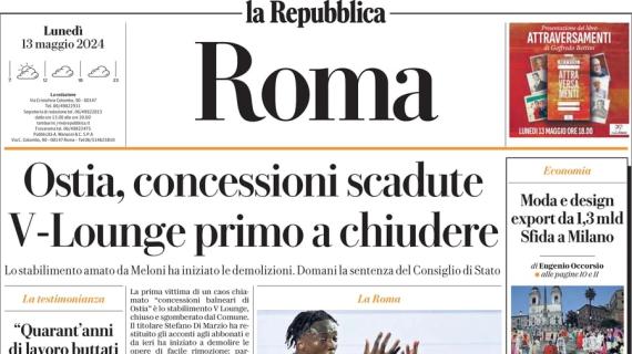 Roma ko a Bergamo, l'ed. romana de La Repubblica: "Troppo stanchi, Champions lontana"