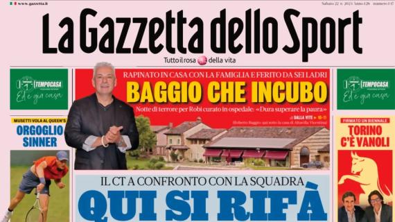 Spalletti prepara la rivoluzione, La Gazzetta dello Sport in apertura: "Qui si rifà l'Italia"