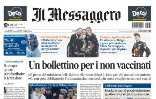 Il Messaggero: "Abraham-Pellegrini e la Roma domina"