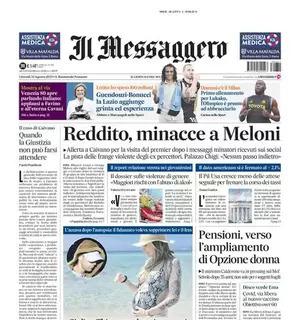 Il Messaggero in apertura: "Guendouzi-Bonucci, la Lazio aggiunge grinta ed esperienza"