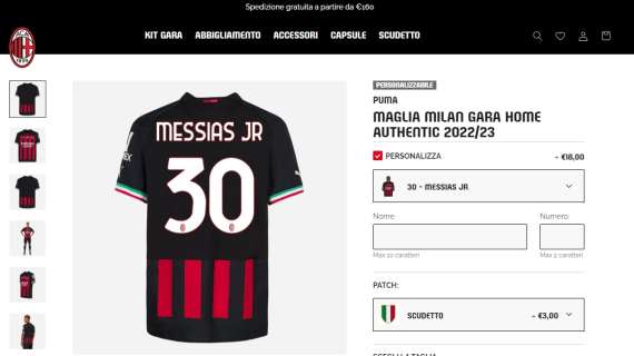 Milan, nello store del club è possibile comprare la maglia degli 'svincolati' Ibrahimovic e Messias