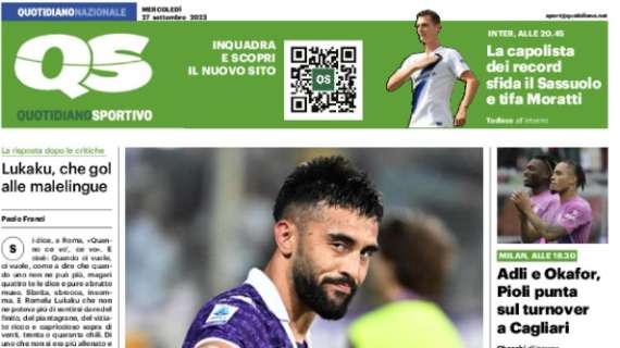 Il QS in apertura sulla Fiorentina e il rinnovo di Nico: "Gonzalez 2028, cuore viola"