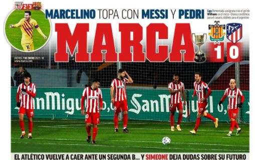 Le aperture spagnole - A. Madrid out dalla Copa del Rey con club di Segunda. Barça, vittoria e 3° posto