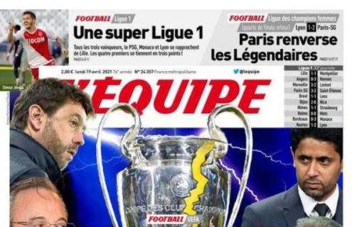 L'apertura de L'Equipe dopo la notizia della Superlega: "La guerra dei ricchi"