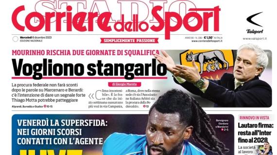 L'apertura del Corriere dello Sport: "Juve, contatti con l'agente: sogno Anguissa"