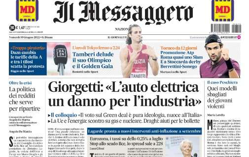 Il Messaggero: "La nuova Italia al primo esame di maturità"
