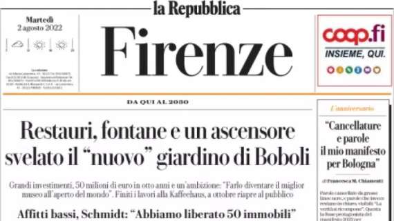 La Repubblica (Firenze): "Conto alla rovescia Milenkovic: il futuro in pochi giorni"