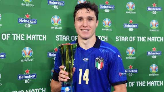 Italia, Chiesa: "Mister Mancini ha riportato la nazionale a grandi livelli, dobbiamo dargli merito"