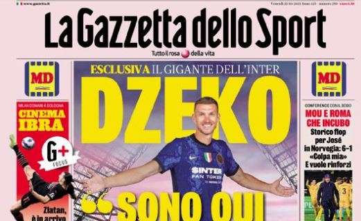 L'apertura de La Gazzetta dello Sport, parla Dzeko: "Sono qui per lo scudetto"