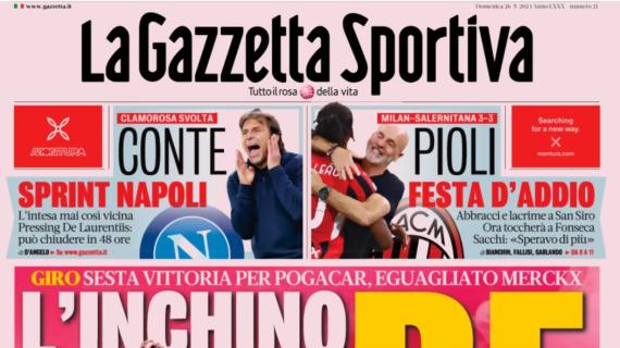 La prima pagina del Corriere dello Sport: "Napoli, tutto su Conte"