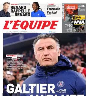 L'Equipe titola in prima pagina sul futuro incerto del tecnico del PSG: “Galtier bluffa”