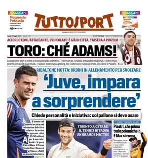 Tuttosport apre la prima pagina con il nuovo ordine di Motta: "Juve, impara a sorprendere"