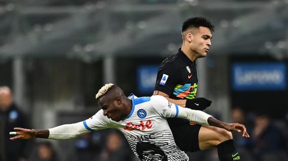 Napoli-Inter, le formazioni ufficiali: Osimhen torna dall'inizio, Inzaghi schiera i titolari