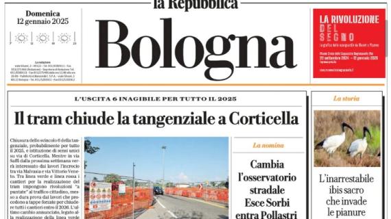 La Repubblica (ed. Bologna) in taglio basso: "Bologna-Roma, Saputo chiede l'Europa"