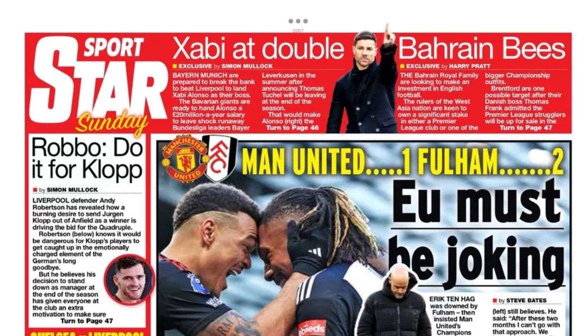 Le aperture inglesi - Nuovo disastro Manchester United, nuovo ko con il Fulham