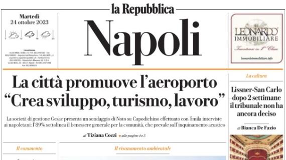 la Repubblica (Napoli): "Garcia: 'Il mio Napoli sempre unito'. Ma serve un ciclo di tre gare"