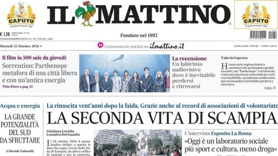 L'apertura de Il Mattino è sul rinnovo di Kvara: "Il Napoli e la sintonia oltre il contratto"