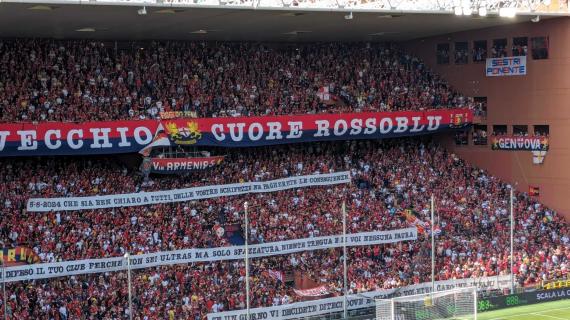 Striscioni minacciosi dagli ultrà del Genoa contro i sampdoriani