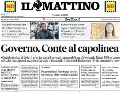 Il Mattino: "Napoli, né alibi né nostalgie. Ma basta bicchieri mezzi pieni"