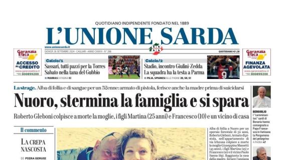 L'Unione Sarda: "Stadio, incontro Giulini-Zedda. La squadra ha la testa a Parma"