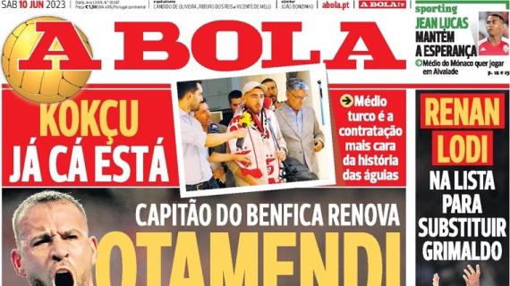 Le aperture dei quotidiani portoghesi - Otamendi rinnova con il Benfica fino al 2025