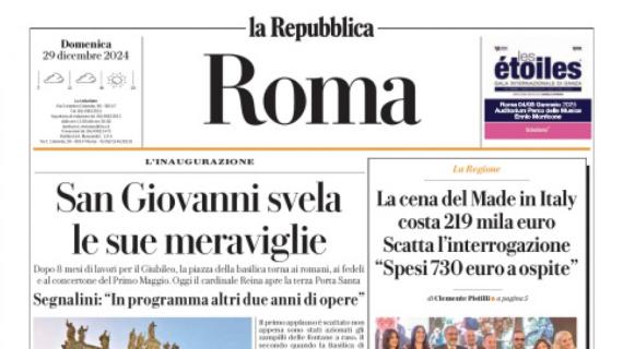 Repubblica (ed. Roma) sulla Lazio: "Con l'Atalanta finisce pari: Dele gran gol"