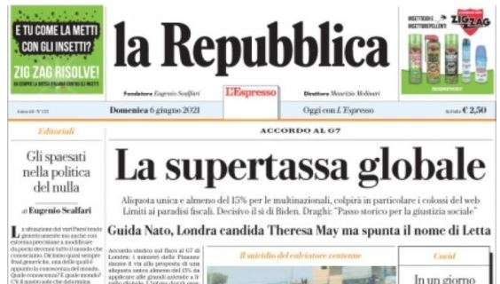 La Repubblica in prima pagina: "Seid, lettera all'Italia: ho sentito l'odio sulla pelle"