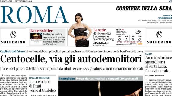 Il Corriere della Sera (Roma) apre così: "Koné domina, sar titolare col Genoa"