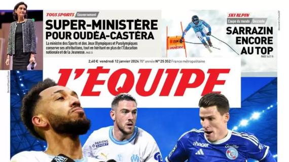 L'Equipe titola così in prima pagina sulla ripresa della Ligue 1: "Ripartire forte"