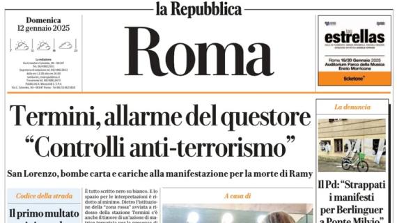 La Repubblica (ed. Roma): "Roma a Bologna sognando Frattesi, un Ibra per la Lazio"